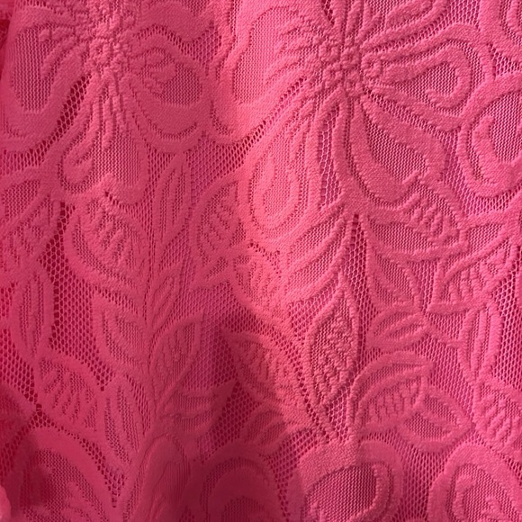 Lilly Pulitzer Lace knit pink dress. size xl - Picture 2 of 5